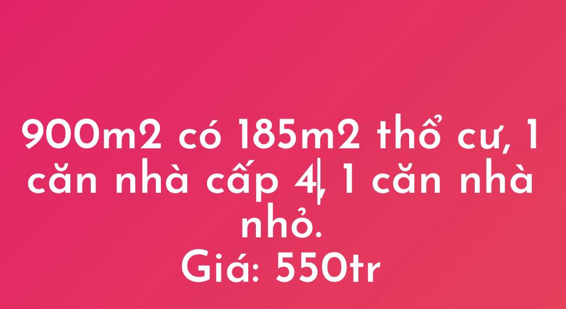 Đất thổ cư 900m² tại Hàm Liêm, chỉ 550 triệu - Cơ hội đầu tư tuyệt vời!