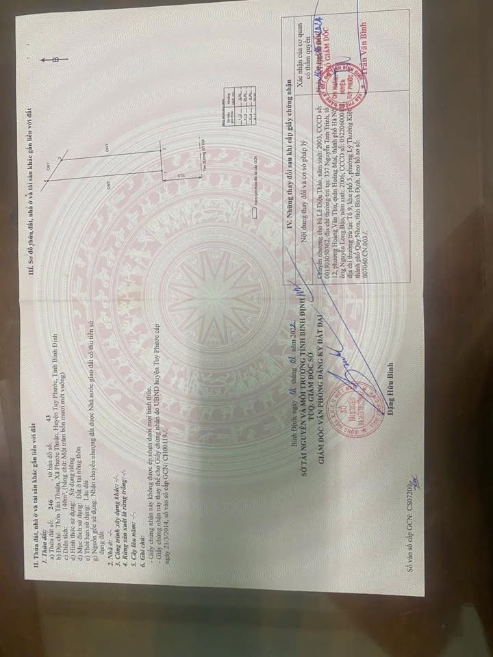 Đất nền Phước Thuận, Tuy Phước 140m² giá 2.39 tỷ - Đường ô tô, thích hợp kinh doanh