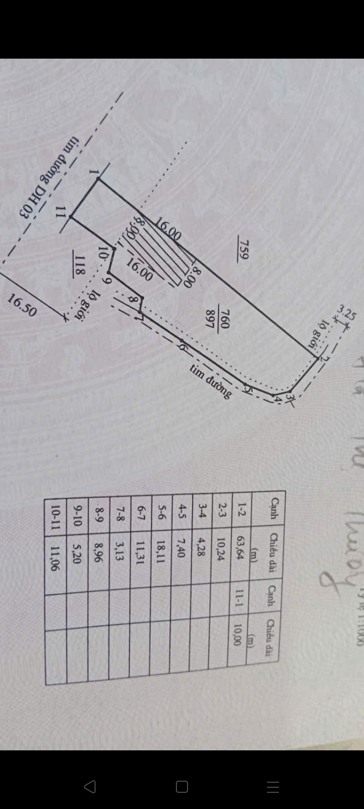 Đất nền Tân Phú 500m² giá 3.3 tỷ - Vị trí đắc địa 3 mặt tiền
