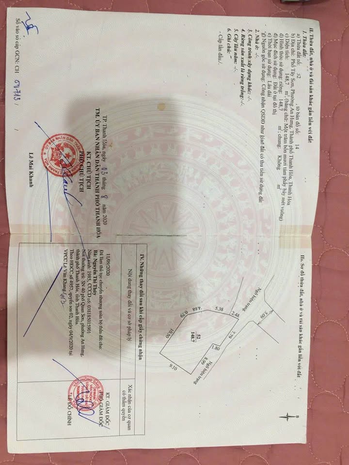 Nhà chính chủ Phường An Hưng, Thanh Hóa 148.7m² giá 2.379 tỷ - Đầu tư sinh lời ngay!