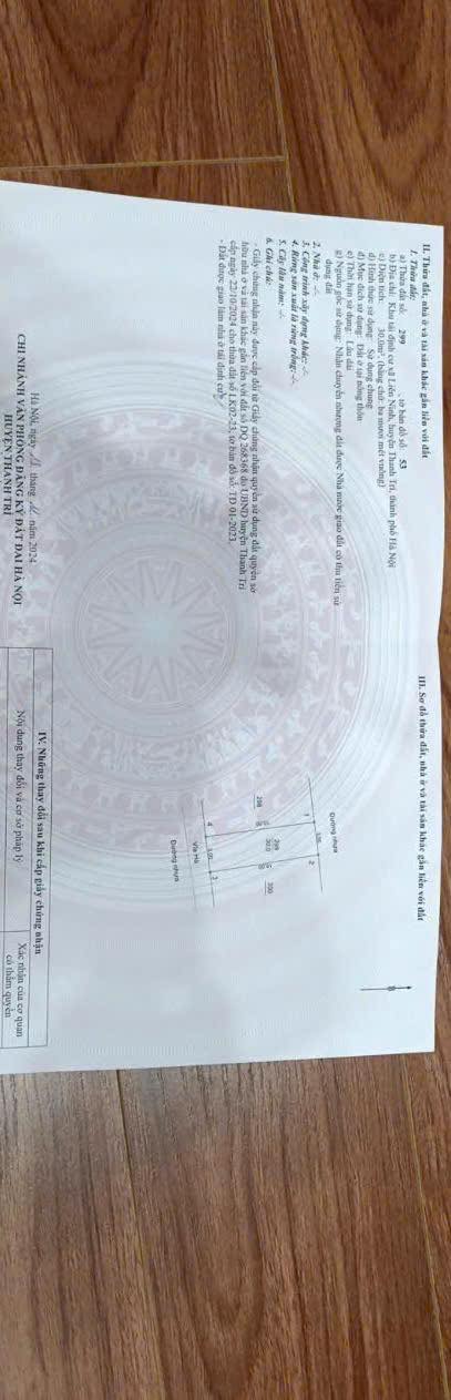 Nhà tái định cư Phương Nhị, Liên Ninh 30m² giá 5.95 tỷ - Hướng Nam, đường thông xe tải tránh