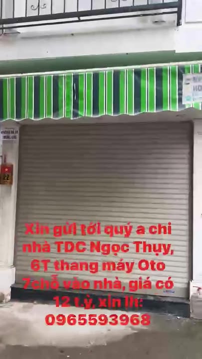 Nhà 6 tầng TDC Ngọc Thụy 32m² giá 12 tỷ - Cơ hội sở hữu trước Tết!