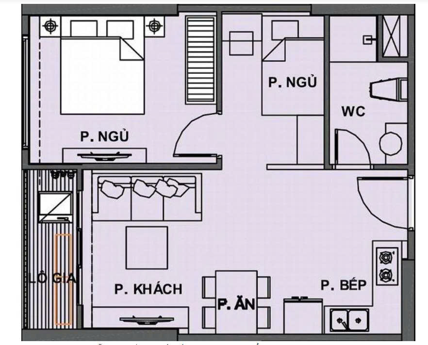 Căn hộ 1PN Phân khu S2 Gia Lâm 43m² giá 3.7 tỷ - Thiết kế vuông vắn, view nội khu thoáng mát!