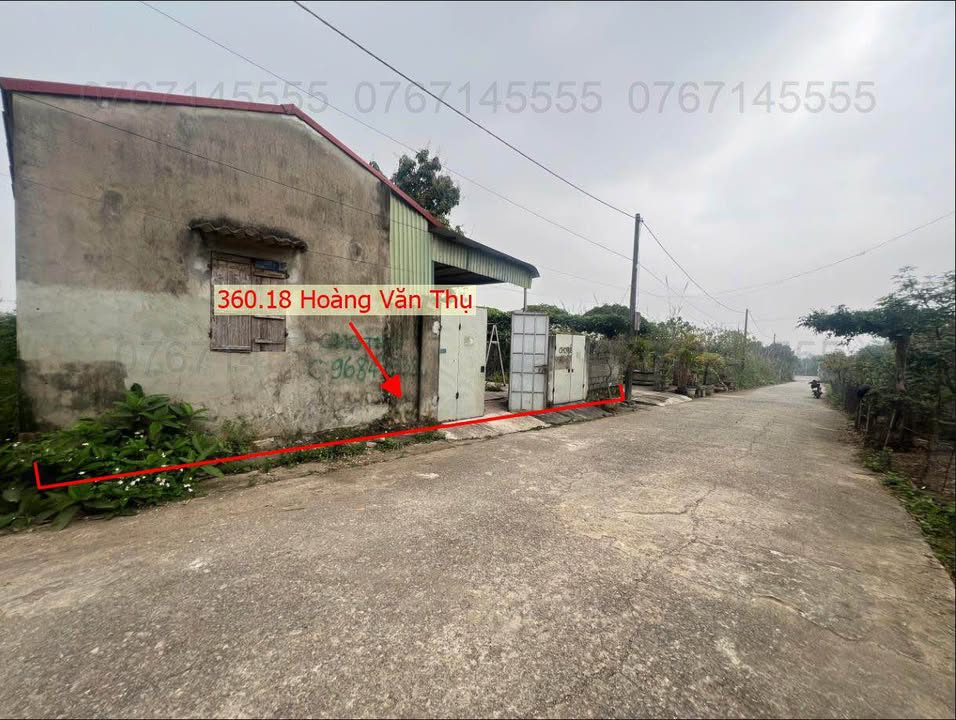 Lô đất tái định cư tại Văn Mỹ - Hoàng Văn Thụ 360.18m² giá 7 tỷ - Sổ đỏ chính chủ!