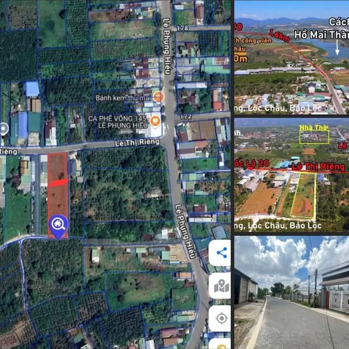 Đất nền Lê Thị Riêng Bảo Lộc 210m² chỉ 1.6 tỷ - Xây dựng tự do!