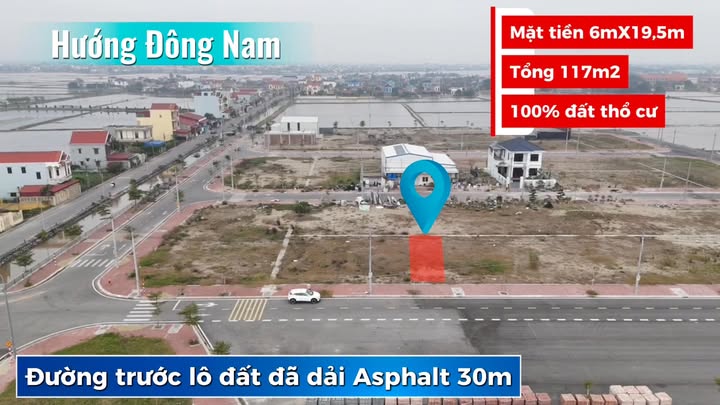 Lô đất Giao Châu, Giao Thủy 117m² giá 1.989 tỷ - Cơ hội đầu tư hiếm có!