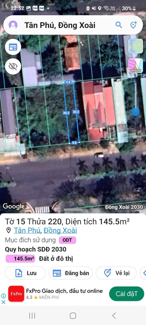 Đất thổ cư Phường Tân Phú, Đồng Xoài 144m² giá 2 tỷ - Đầu tư sinh lời!