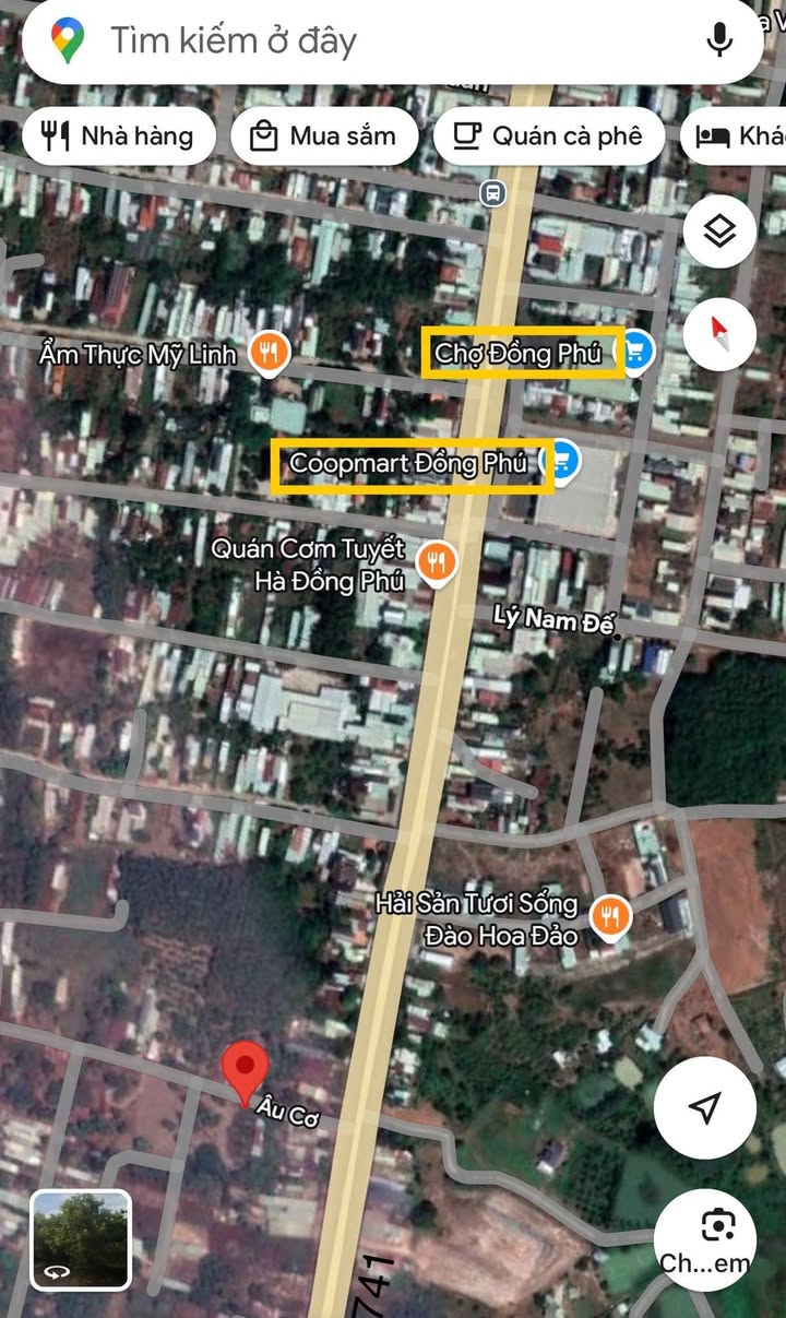 Đất thổ cư Nhựa Âu Cơ, Đồng Phú 250m² - Sổ hồng riêng, giá 1 tỷ