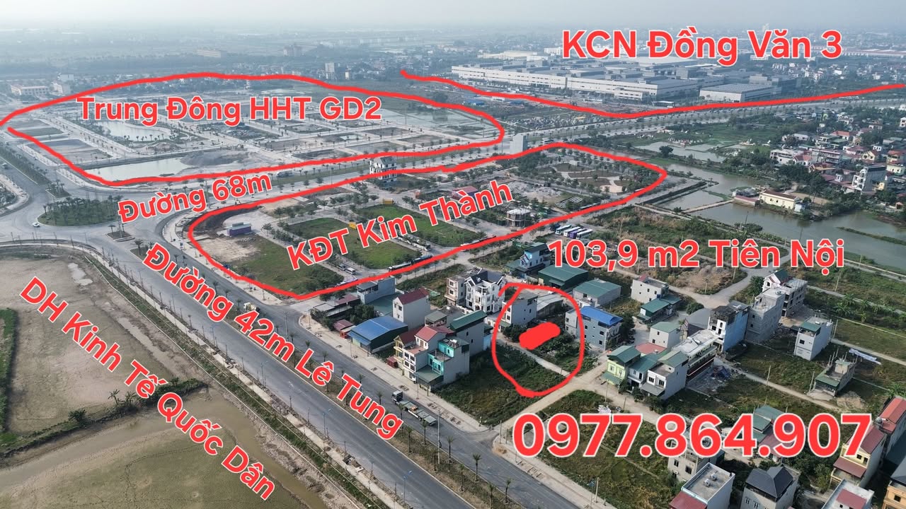 Đất nền Tiên Nội, Duy Tiên, 103m² giá 6.234 tỷ - Đầu tư sinh lời hấp dẫn!