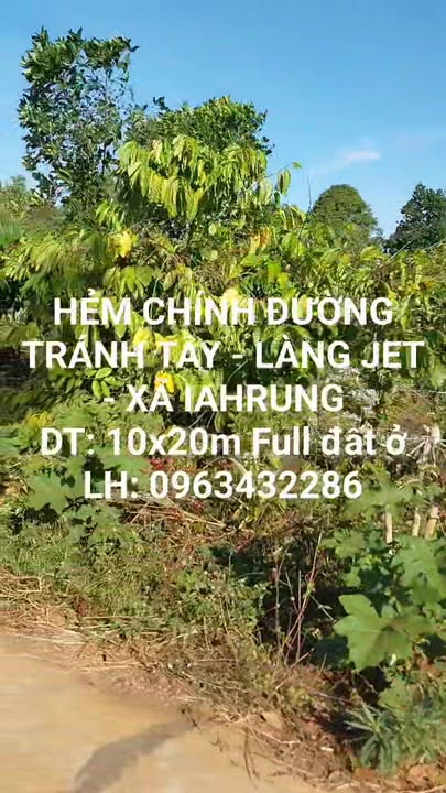 Đất ở Làng Jet, Xã Ia Kly, 200m² giá tốt - Đường bê tông 4m thuận tiện!