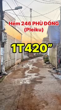 Đất nền hẻm 246 Phù Đổng, Pleiku 120m² giá 1.4 tỷ - Cơ hội đầu tư không thể bỏ qua!