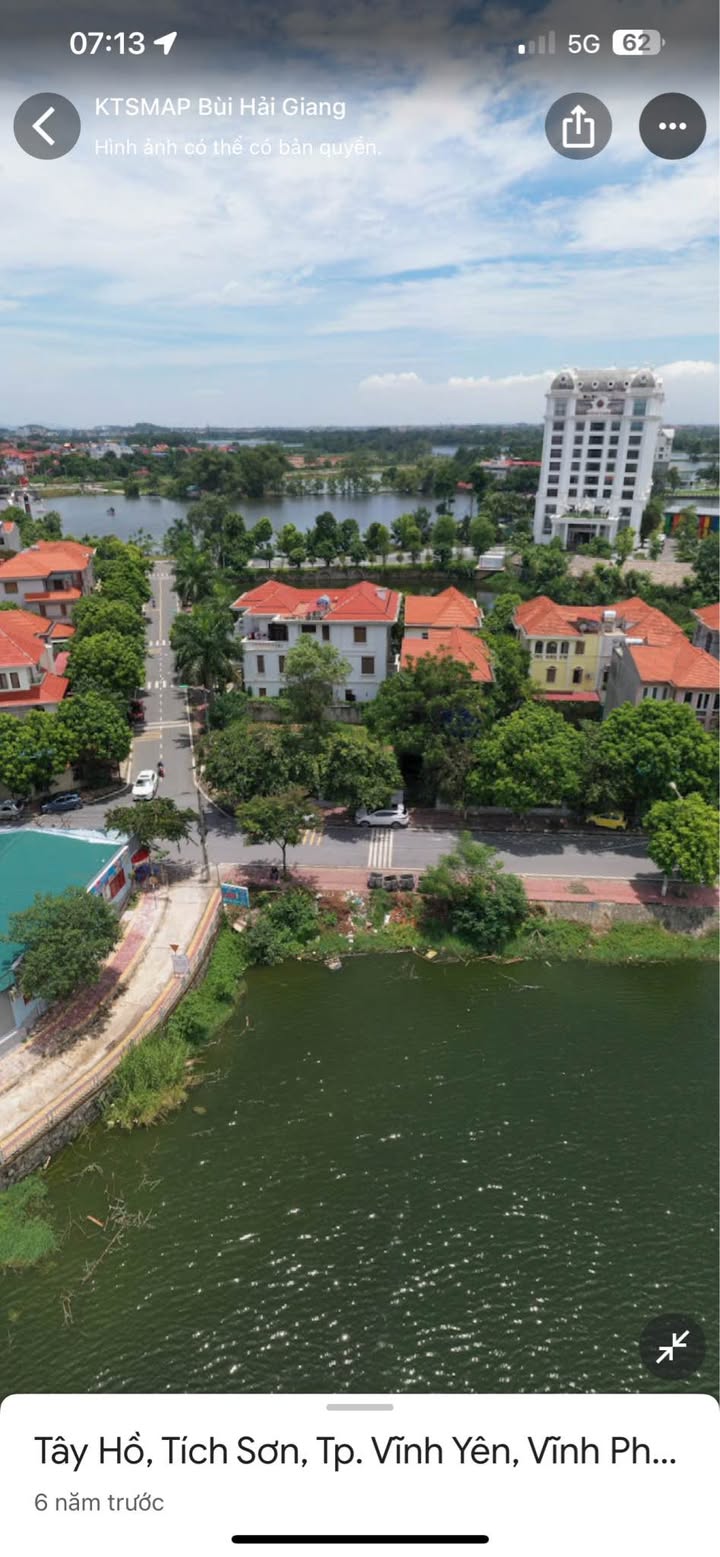 Đất nền Vĩnh Yên 377m² giá 17 tỷ - Góc 2 mặt tiền view hồ tuyệt đẹp!