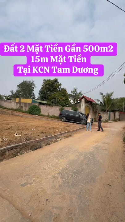 Đất mặt tiền 2 mặt tại Hướng Đạo, Tam Dương 500m² - Giá tốt hơn thị trường!