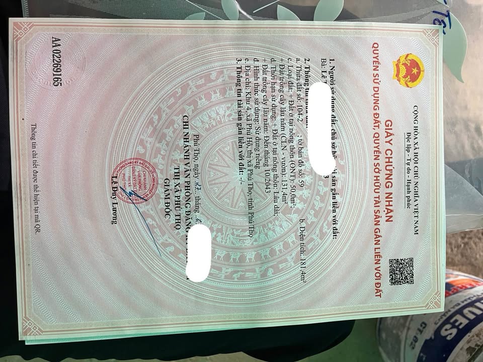 Đất nền Khu 4 Phú Hộ, Phường Bình Tân, 181.4m² - Cơ hội đầu tư sinh lời!