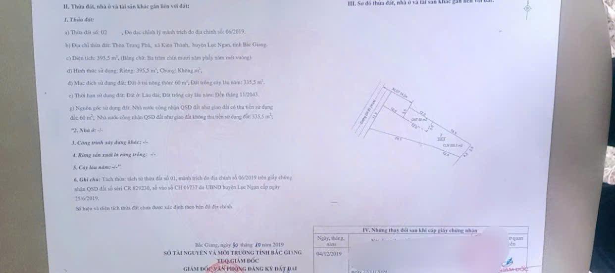 Đất thổ cư 400m² tại Trục Chính Kiên Thành, Bắc Giang giá chỉ 1 tỷ - Cơ hội đầu tư tuyệt vời!