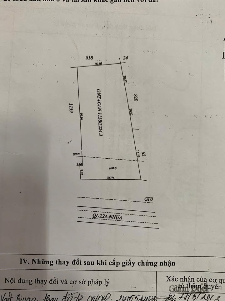 Đất nền 700m² mặt tiền Quốc lộ 22B, xã Tiên Thuận, Bến Cầu - Giá 4.5 tỷ - Đầu tư sinh lời!