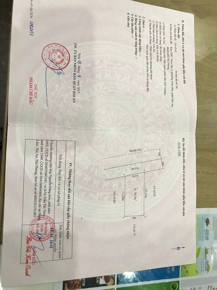 Đất nền tdc Nam Hải 3, Hải Phòng 70m² giá 3.85 tỷ - Vị trí đắc địa mặt tiền