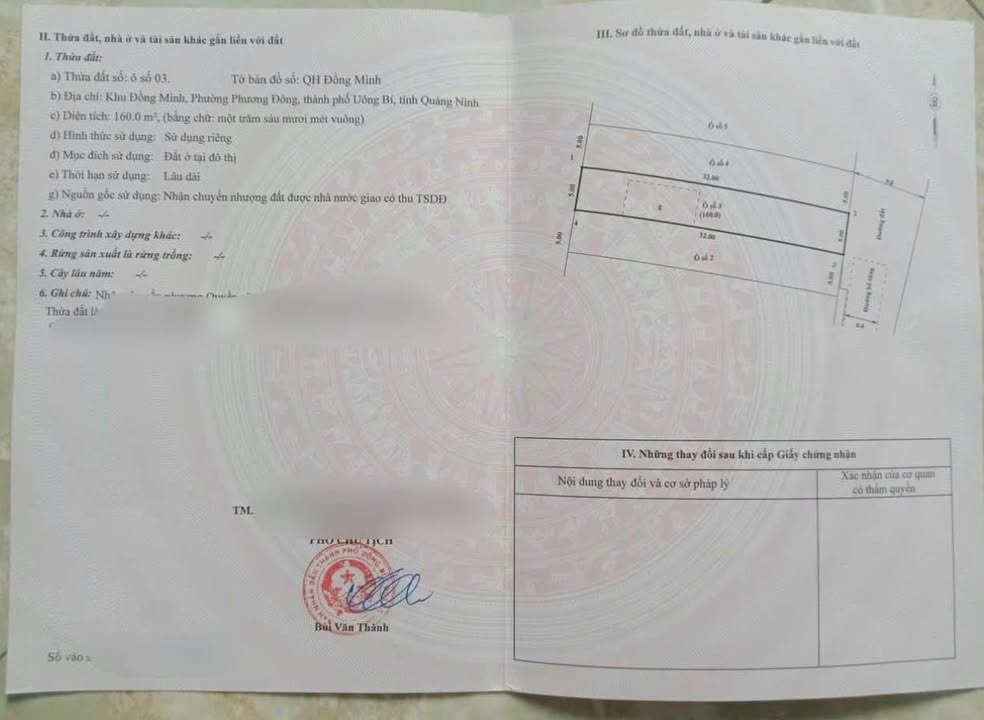 Đất nền Phường Mạo Khê 160m² giá đầu tư - Cơ hội hiếm có với view sân bóng