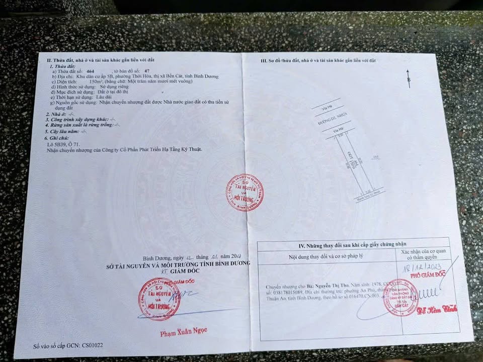 Đất nền thổ cư 150m² tại Mỹ Phước 4, Bến Cát - Giá chỉ 1.5 tỷ!