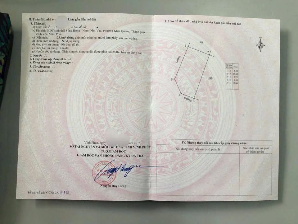 Nhà góc 2 mặt tiền 125,6m² khu đô thị Nam Đầm Vạc giá chỉ 5 tỷ - Cơ hội đầu tư tốt!