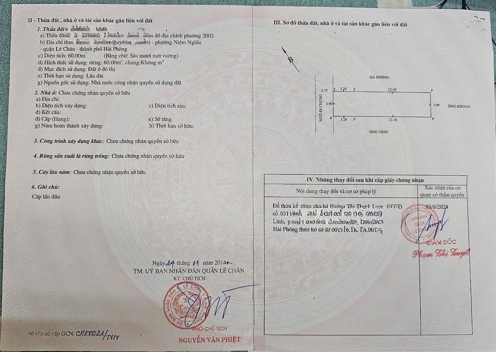 Đất nền Nguyễn Văn Linh, Lê Chân, 60m² giá 3 tỷ - Vị trí đẹp, sổ đỏ chính chủ!