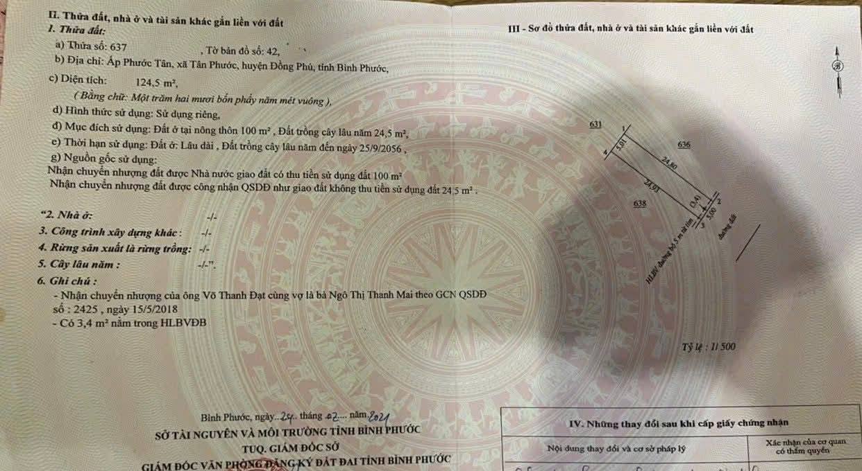 Đất nền Lốc E, Xã Tân Phước, 125m² giá chỉ 400 triệu - Cơ hội đầu tư tuyệt vời!