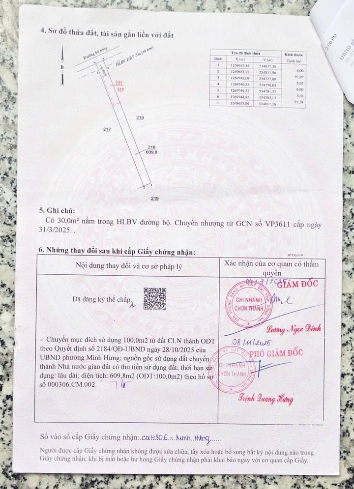 Đất nền khu công nghiệp Chơn Thành 100m² giá 950 triệu - Đầu tư sinh lời nhanh!