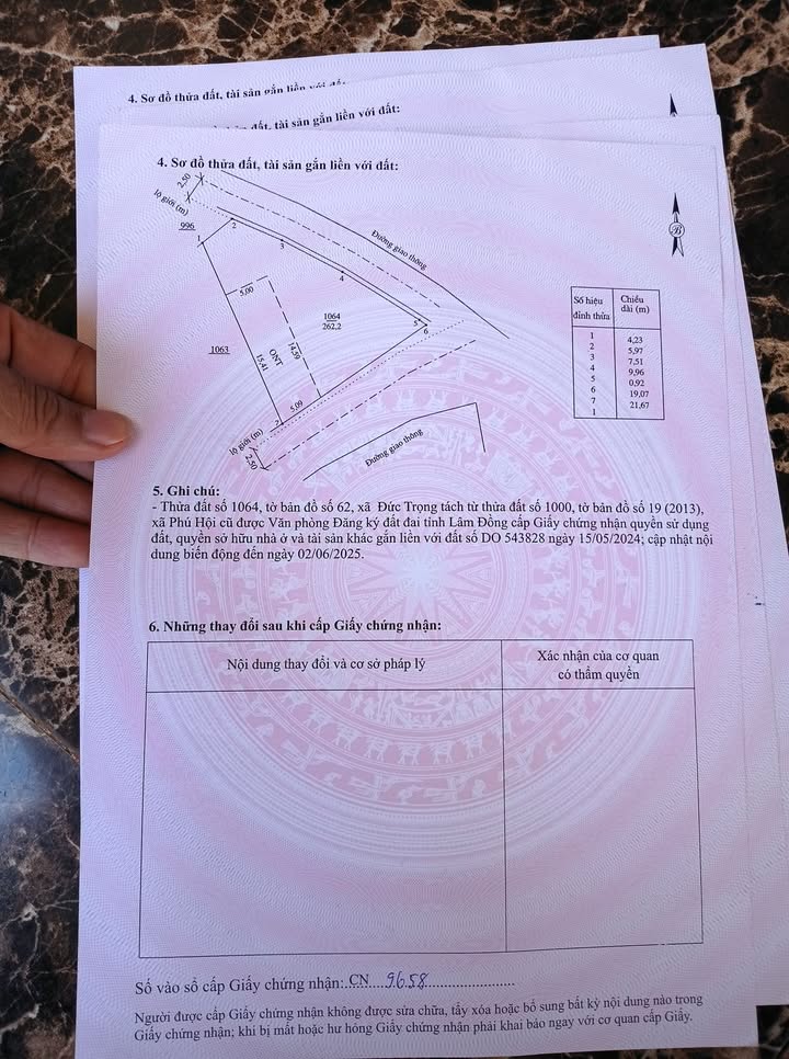 Bán đất 2 mặt tiền xã Phú Hội, 266,9m² giá 900 triệu - Pháp lý rõ ràng!