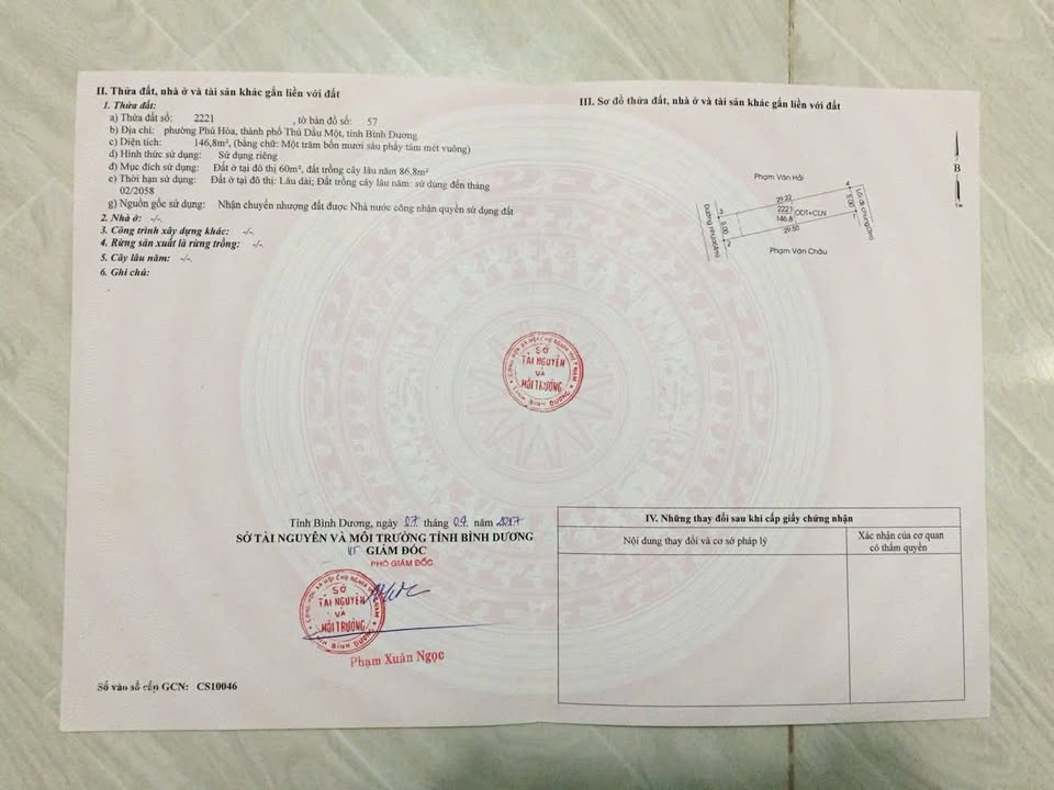 Đất hai mặt tiền Phú Hòa, 145m² giá 3.2 tỷ - Vị trí đắc địa thuận lợi