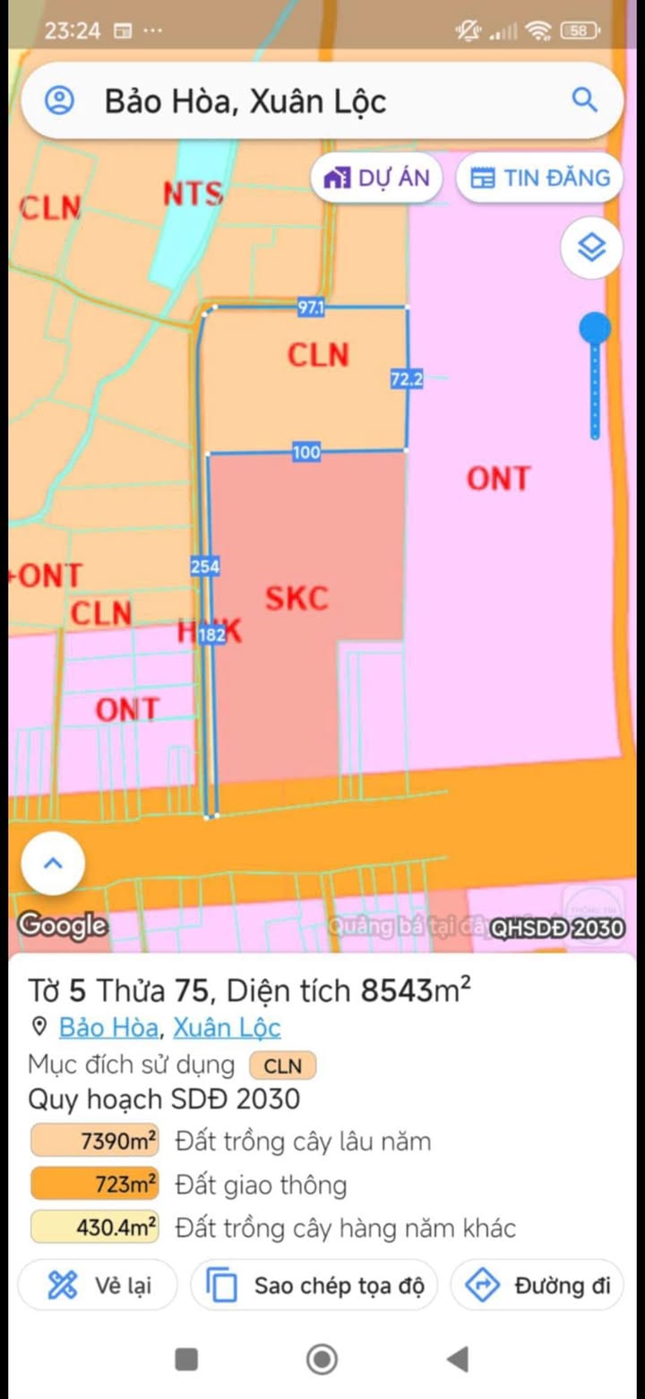 Đất nền Xuân Lộc Đồng Nai 8500m² giá thỏa thuận - Chính chủ, pháp lý rõ ràng!