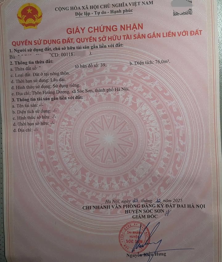 Đất thổ cư Hoàng Dương 76m² giá chỉ 3 tỷ - Cơ hội đầu tư tuyệt vời!