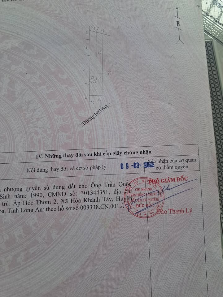 Đất nền thổ cư 685m², xã Tân Phú, 4 tỷ - Gần khu công nghiệp Trần Anh!