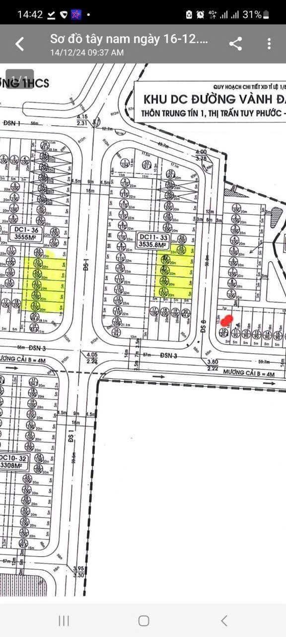 Đất nền lô góc 2 mặt tiền tại Thị trấn Tuy Phước 126m² giá 2.1 tỷ - Đầu tư sinh lời ngay!