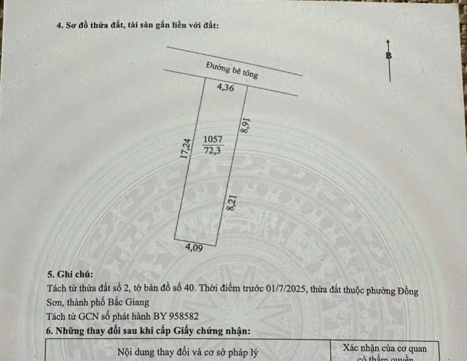 Đất nền Đồng Sơn Bắc Giang 72,3m² giá 1.4 tỷ - Cơ hội đầu tư tuyệt vời!