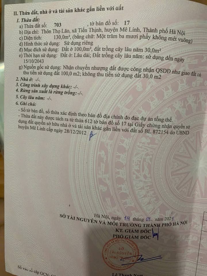 Đất Trục Kinh Doanh Tiến Thịnh 130m² giá rẻ - Cơ hội đầu tư tuyệt vời!