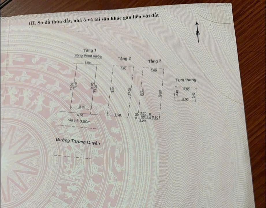Nhà 3 tầng Trương Quyền, Sơn Trà, Đà Nẵng 65m² giá 9 tỷ - Sát biển Mân Thái!