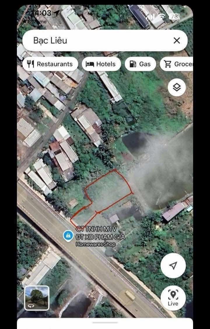 Đất nền Vĩnh Trạch Bạc Liêu 815m² giá 1.6 tỷ - Đầu tư sinh lời ngay