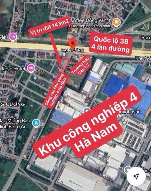Đất nền Phường Đại Cương, Kim Bảng 120m² - Sát KCN Đồng Văn IV, Đầu tư sinh lời!