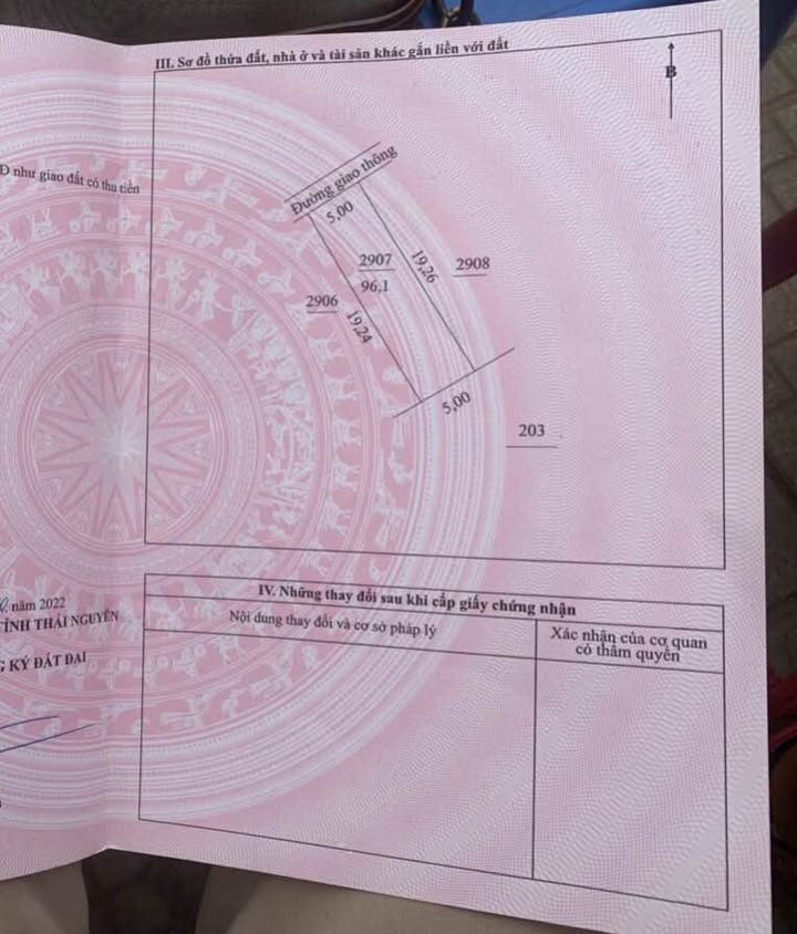 Đất thổ cư Thịnh Đán 96m² giá 1.689 tỷ - Gần trường học và chợ