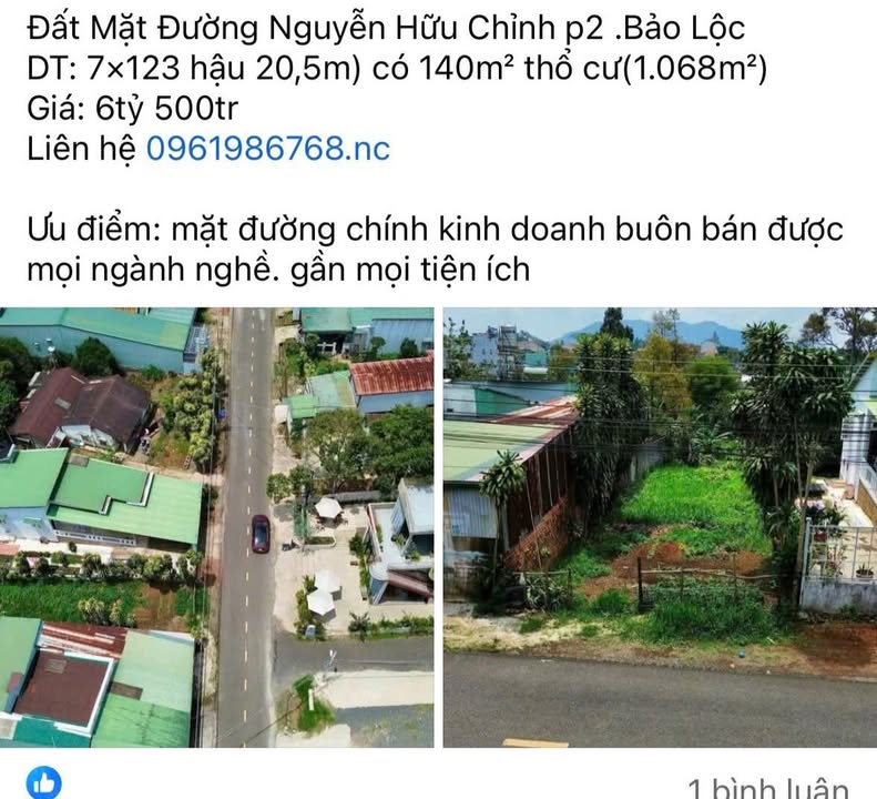 Nhà cấp 4 đường Đội Cấn, B'lao, Bảo Lộc 188m² - Giá 4.8 tỷ, cơ hội đầu tư tuyệt vời!