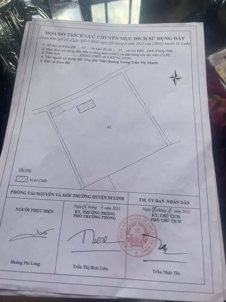 Đất nền 1ha Đinh Trang Hòa, Di Linh - Giá 6 tỷ, vị trí đắc địa!