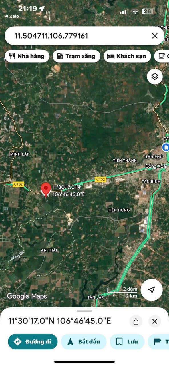 Đất thổ cư 255m² xã Tân Thành, huyện Bù Đốp - Giá chỉ 270 triệu