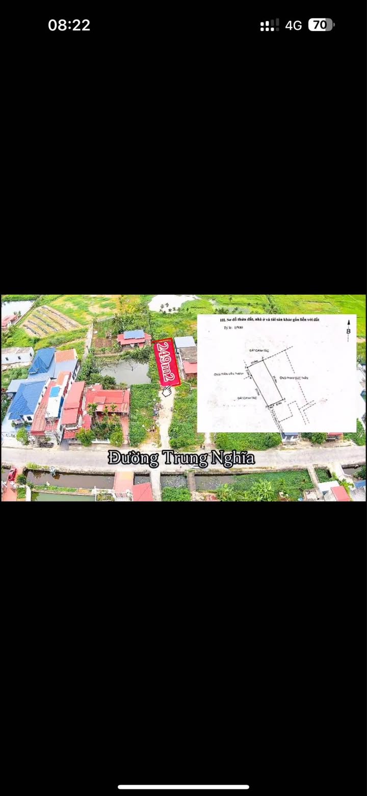 Lô đất 249m² tại đường Trung Nghĩa, quận Đồ Sơn, giá 4.1 tỷ - Chính chủ bán gấp!