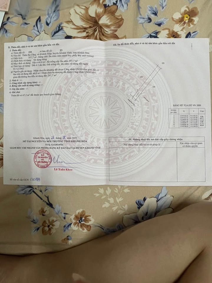 Đất mặt tiền tỉnh lộ 8C Khánh Vĩnh 357.7m² giá 460 triệu - Cơ hội đầu tư tiềm năng!