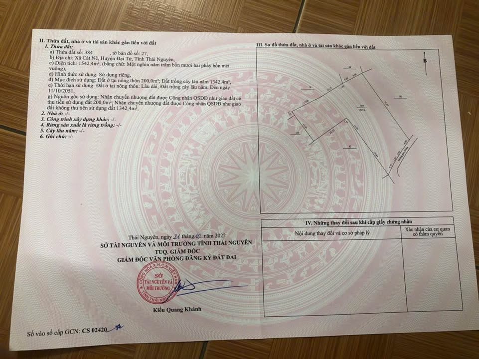 Đất nền thổ cư 2500m² ven khu CN Cát Nê - Giá chỉ 2 tỷ