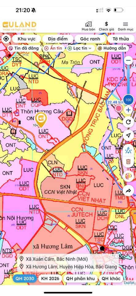 Đất nền Hương Câu, Hiệp Hoà, 212m² giá 2 tỷ - Cơ hội đầu tư sinh lời!