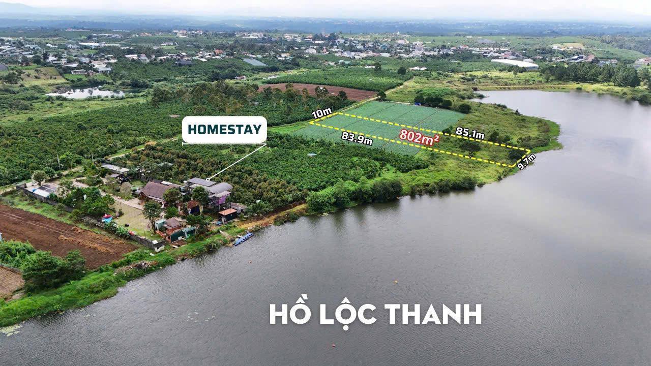 Đất nền mặt hồ Lộc Thanh, Bảo Lộc, 800m² giá 1.6 tỷ - Đầu tư sinh lời ngay!