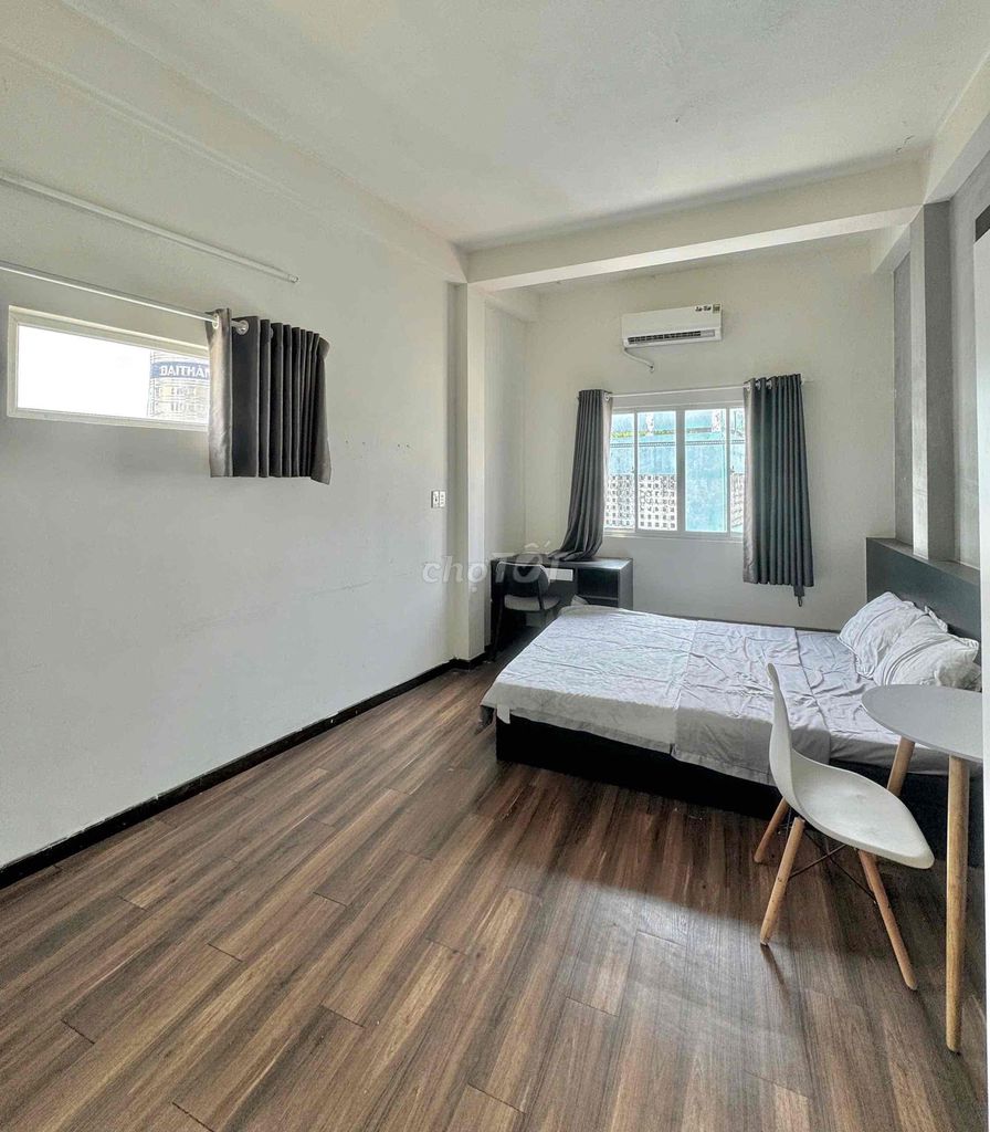 Studio Ký Con Quận 1 25m² giá 6.2 triệu - Cửa sổ trời lớn, Full nội thất!