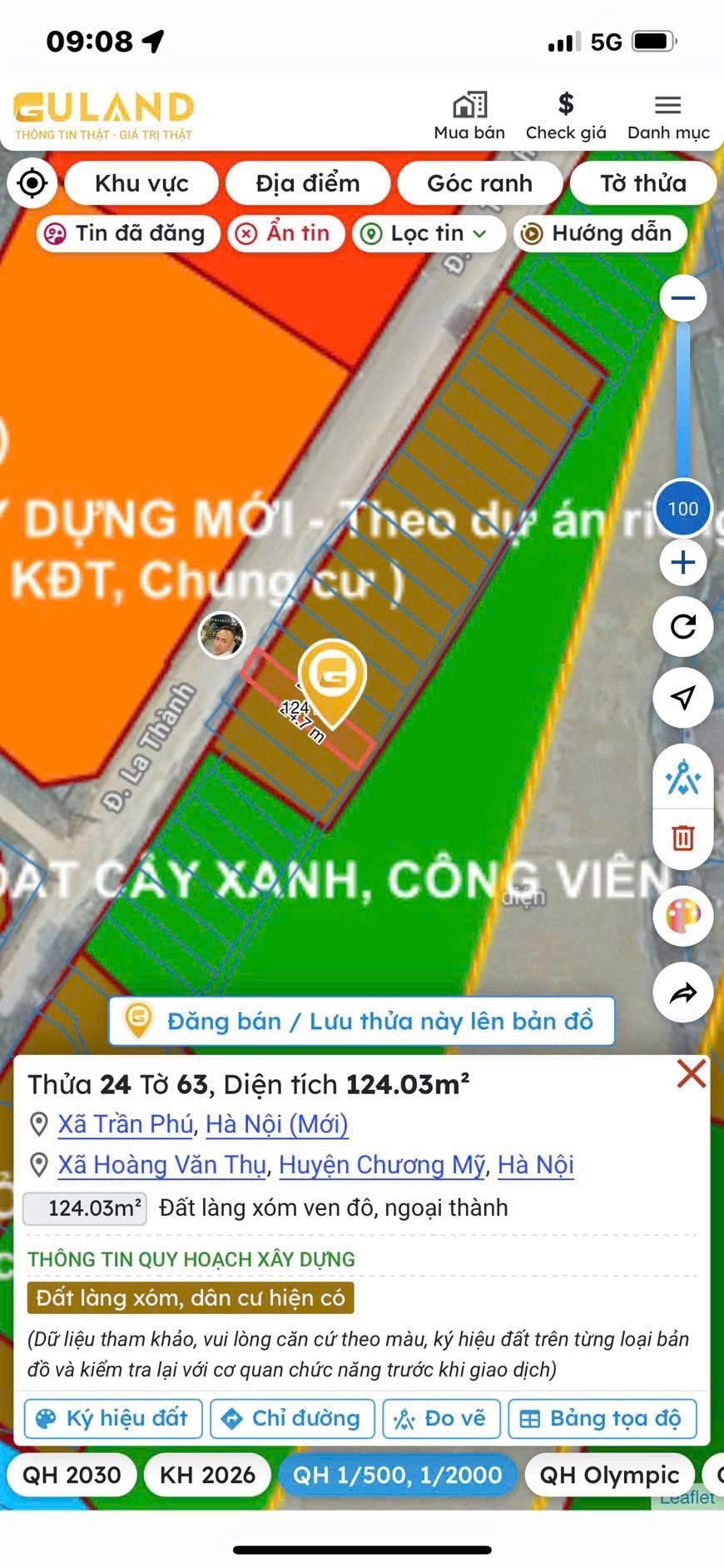 Bán đất mặt đường liên xã La Thành, Trần Phú, Hà Nội - 100m² giá 3.18 tỷ - Đầu tư sinh lời bền vững!