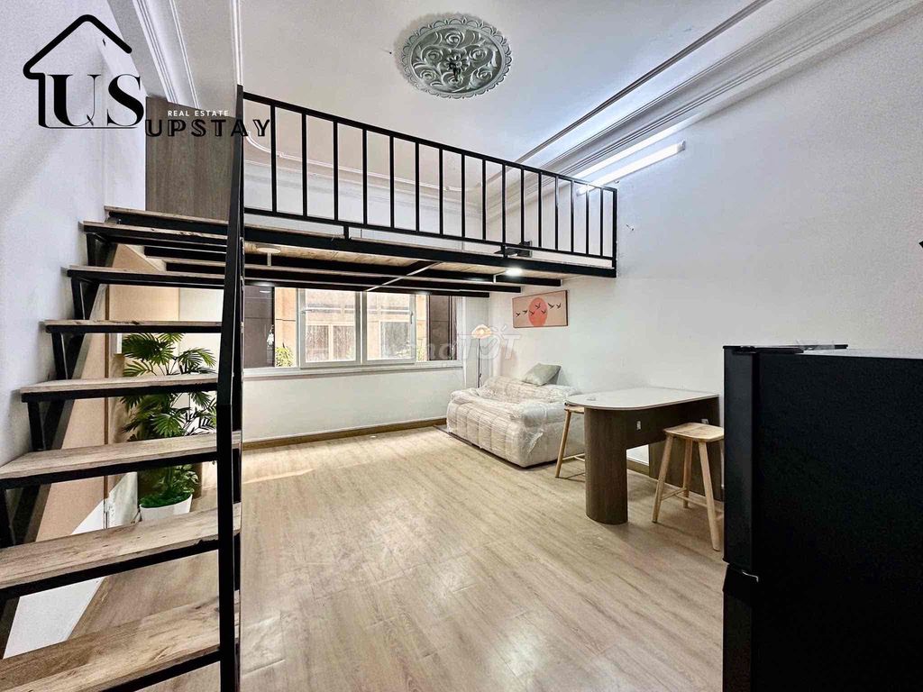 Căn hộ dịch vụ gác cao 42m² giá chỉ 6.3 triệu - Nội thất đầy đủ, tiện nghi